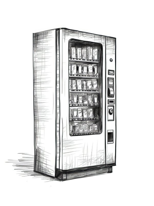 blank Vending machine ai generated